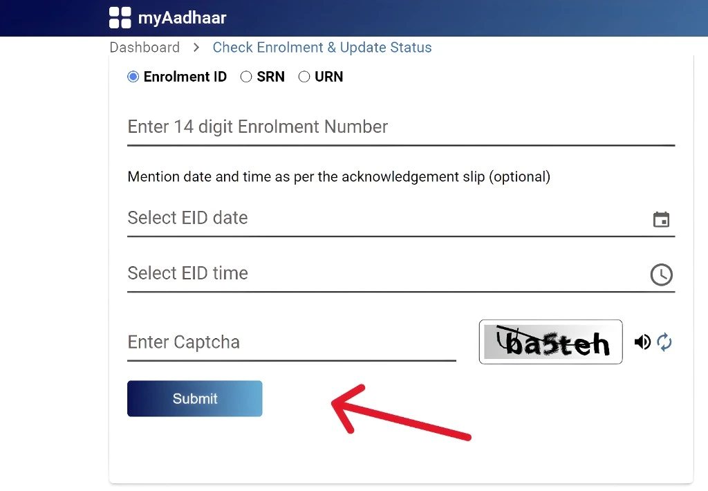 2026 Fast Aadhaar Enrolment Status Check & Update Online
