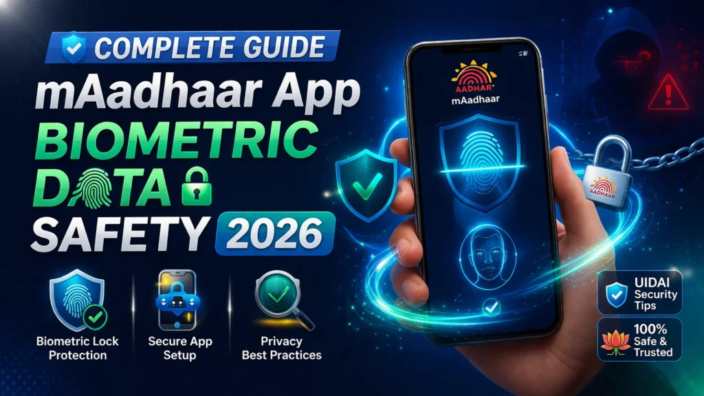 Complete Guide: mAadhaar App Biometric data Safety 2026