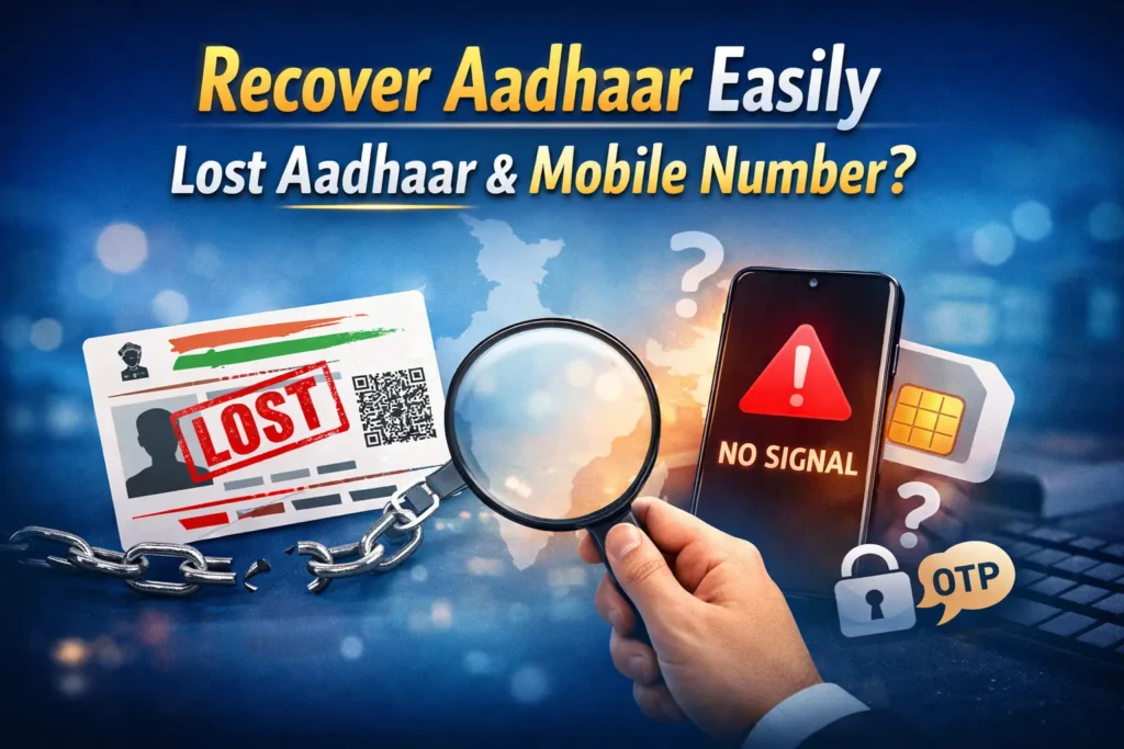 Recover Aadhaar Easily: Lost Aadhaar and Mobile Number?