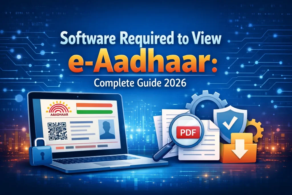 Software Required to View e-Aadhaar: Complete Guide 2026