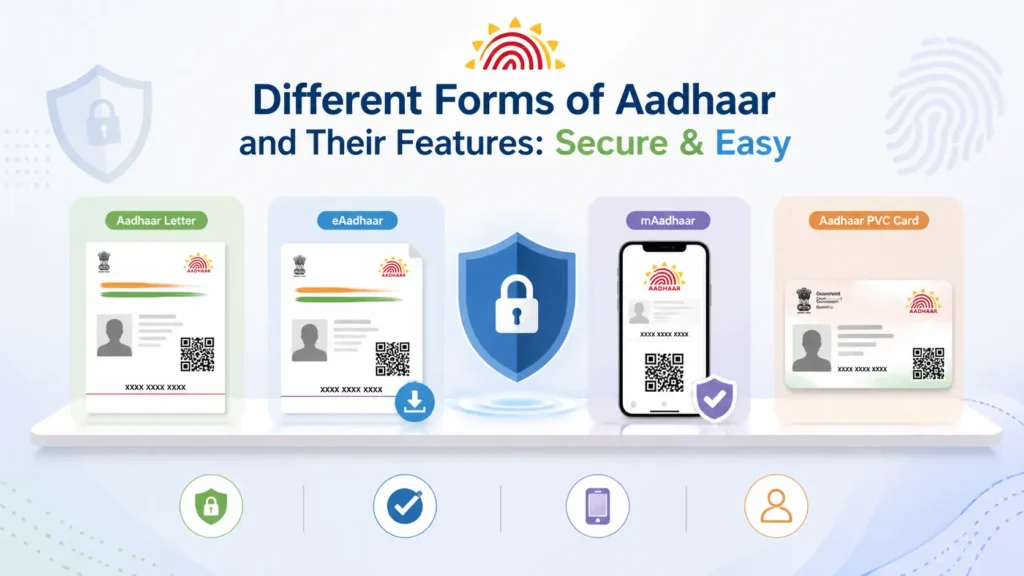 Different Forms of Aadhaar and Their Features: Secure & Easy