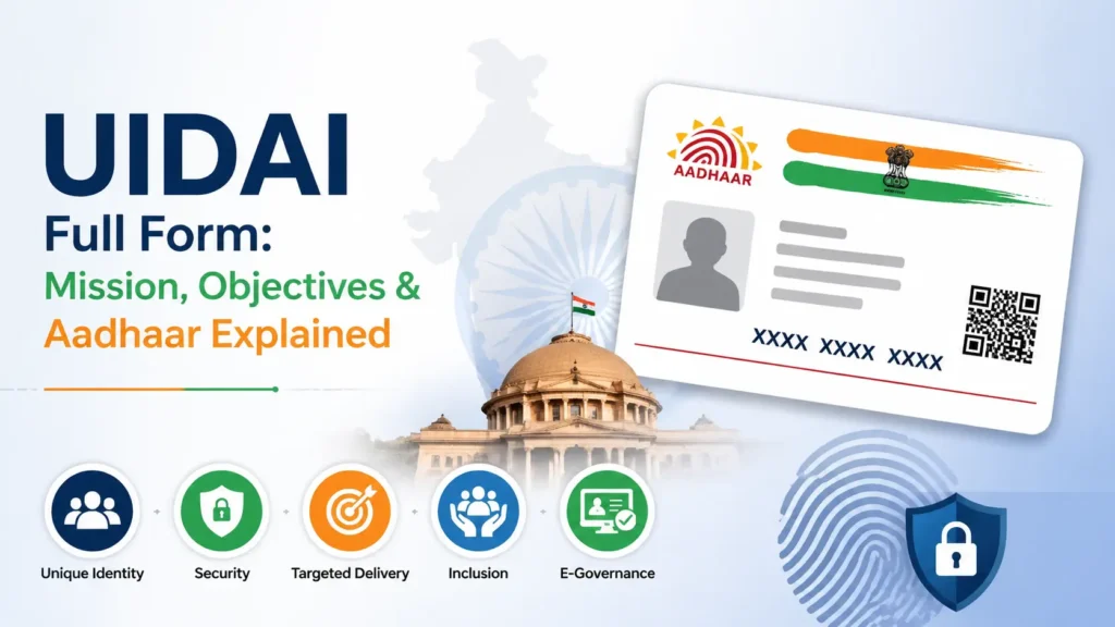 UIDAI Full Form: Mission, Objectives & Aadhaar Explained