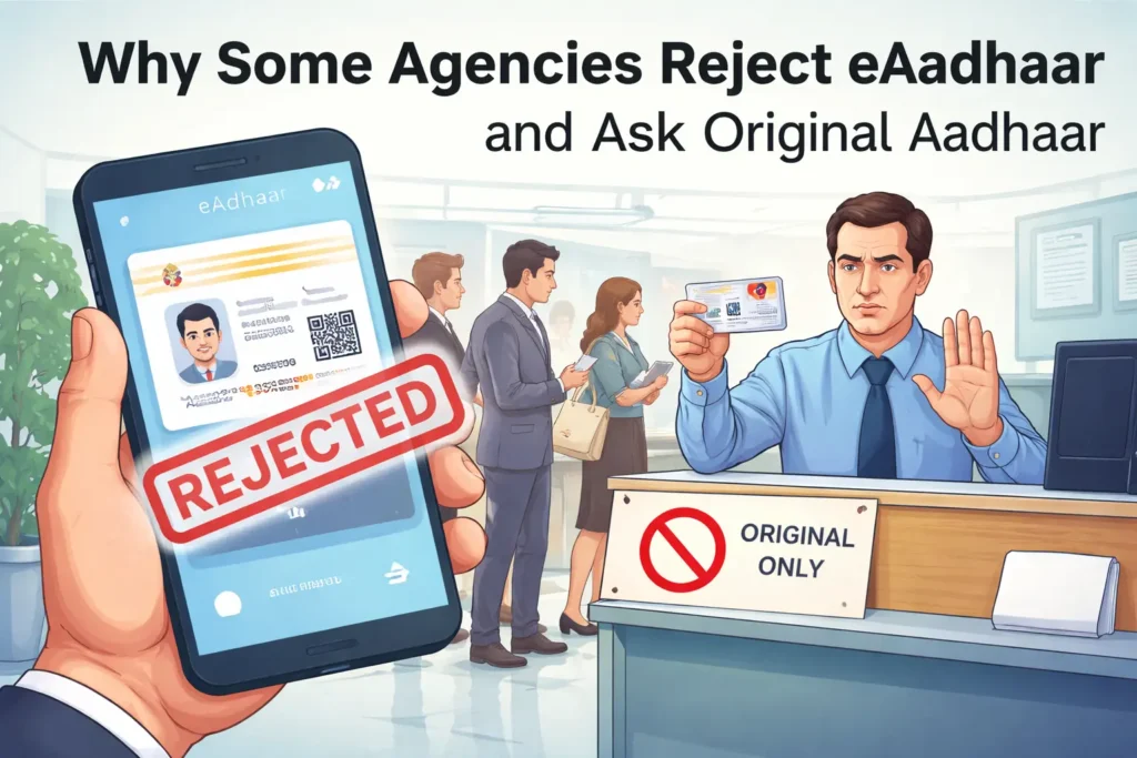Why Some Agencies Reject eAadhaar and Ask Original Aadhaar
