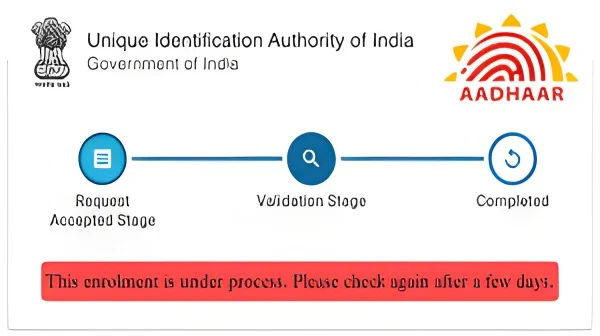 Your Aadhaar Enrollment Is Under Process – Easy Update Guide