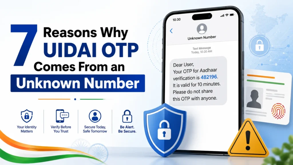 7 Reasons Why UIDAI OTP Comes From an Unknown Number